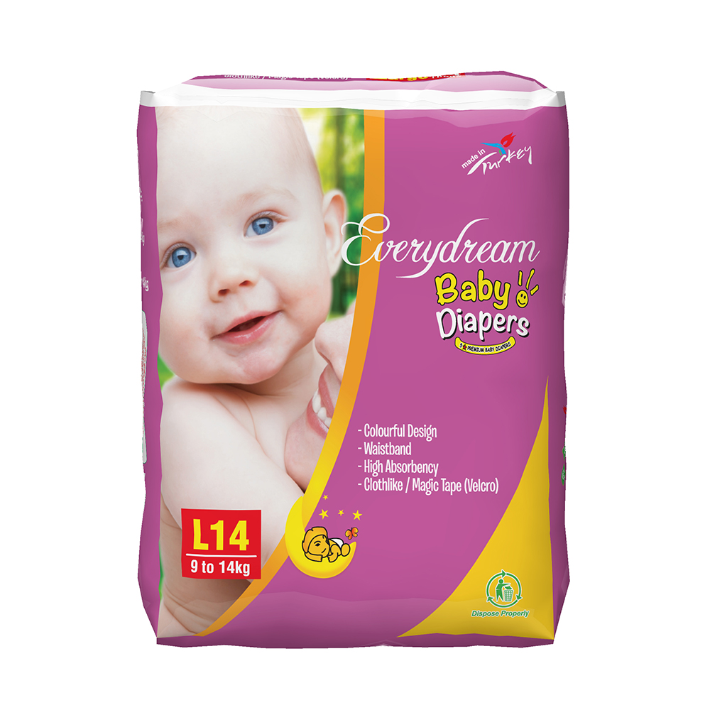 Everydream Large 9-14 Kg, Baby Diapers