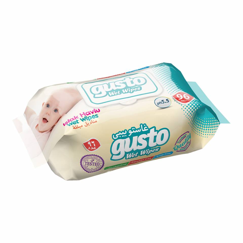 Gusto Wet Wipes 96 PCS., Wet Wipes