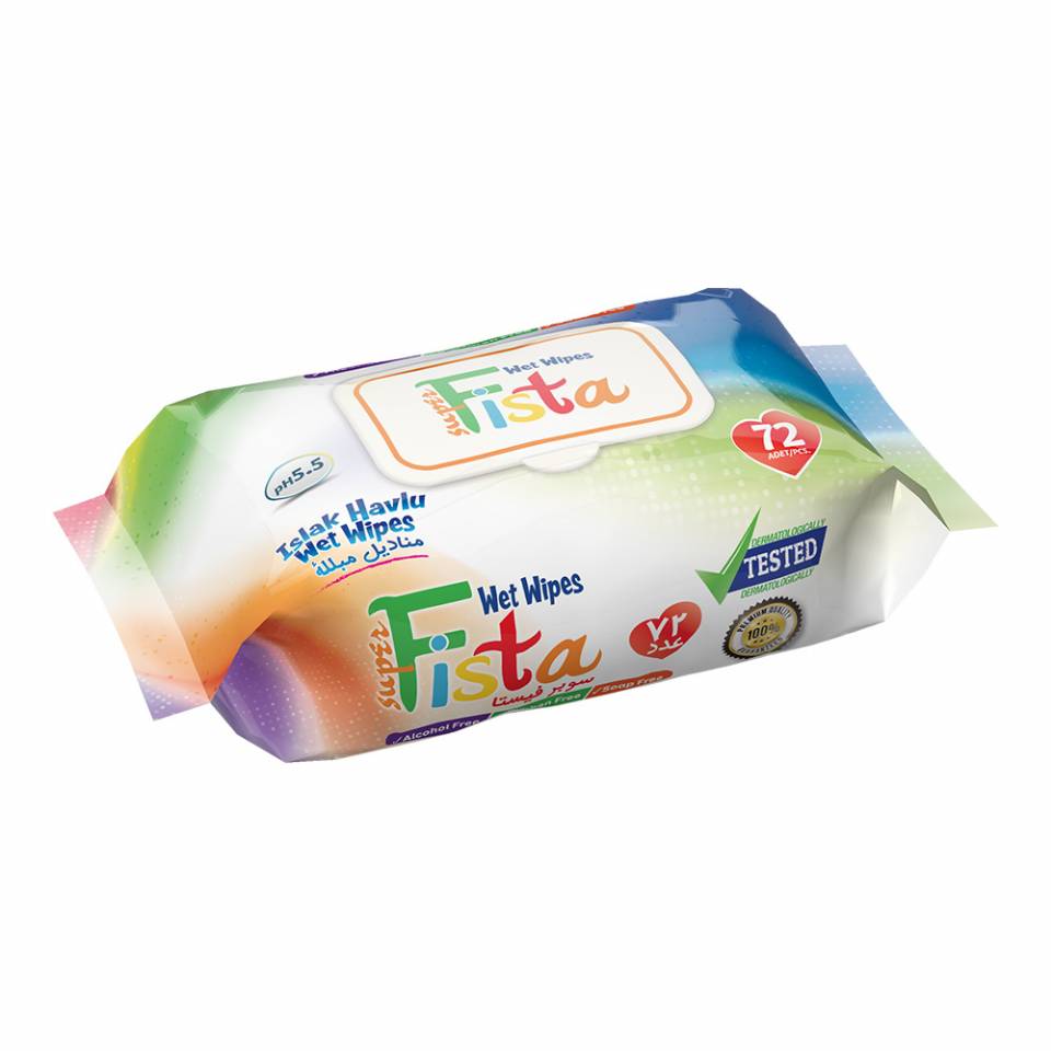 Super Fista Wet Wipes 72 PCS., Wet Wipes